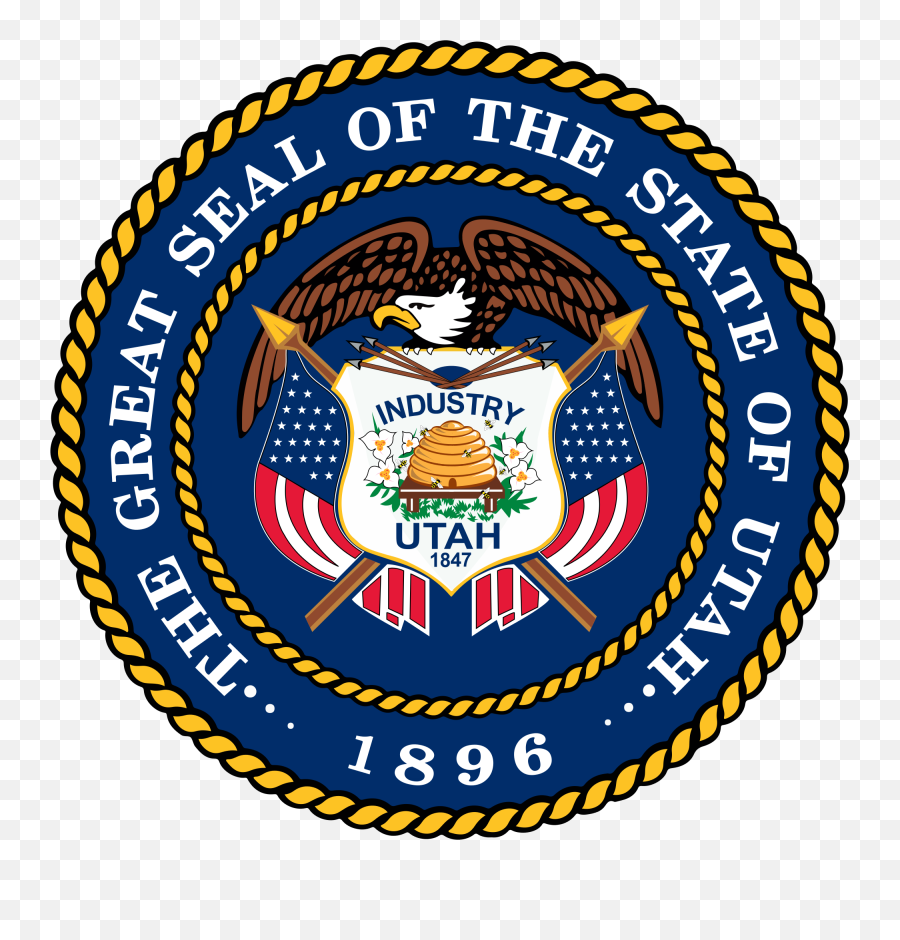 Seal Of Utah - Utah Flag And Seal Png,Certificate Seal Png