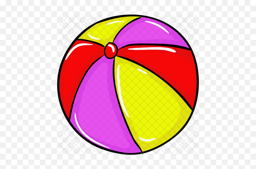Beach Ball Icon Of Doodle Style - Circle Png,Beach Ball Clipart Png