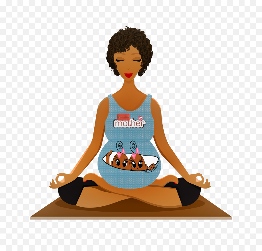 Prenatal Yoga Is A Must During Pregnancy - Pregnant Woman Yoga Cartoon Png,Yoga Png