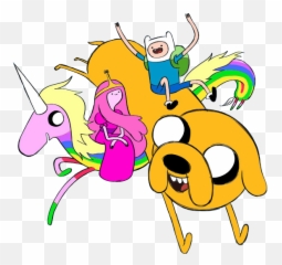 Hora De Aventura Png - Adventure Time Finn Jake And Lady Rainicorn