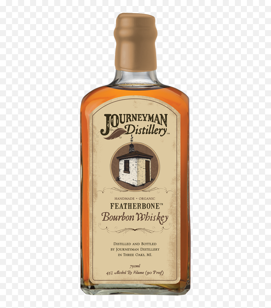 Featherbone Bourbon Whiskey Png Bottle