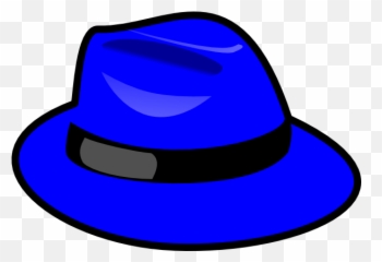 Blue Fedora Clip Art - Vector Clip Art Online Six Thinking Hats Blue Hat Png,Gangster Hat Png