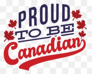 Proud To Be Canadian Maple Leaf Badge Sticker - Transparent Noodle Blues png