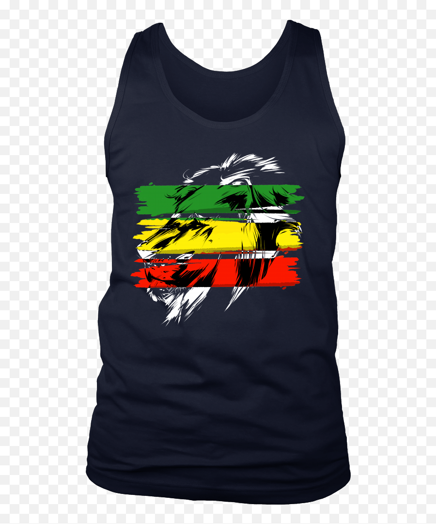 Jamaican Flag Lion Of Judah Rasta Reggae Roots Tank - Suns Out Guns Out Tanks Png,Jamaican Flag Png