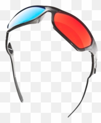 Goggles Glasses Silhouette - Color 3D glasses png download