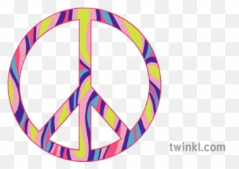 Peace Symbol 1 Illustration - Twinkl Language png