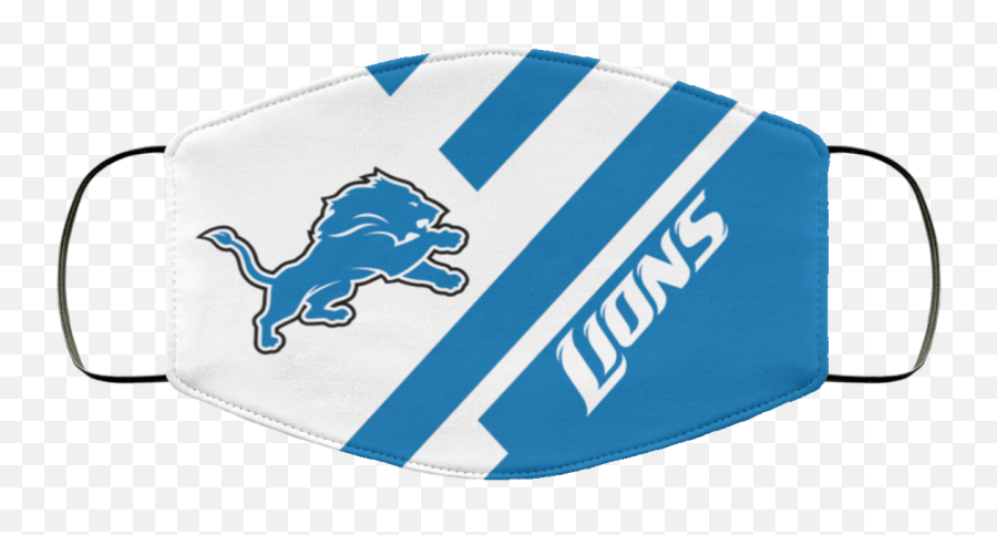 Detroit Lions Face Mask Washable Reusable - Puma Png,Detroit Lions Png