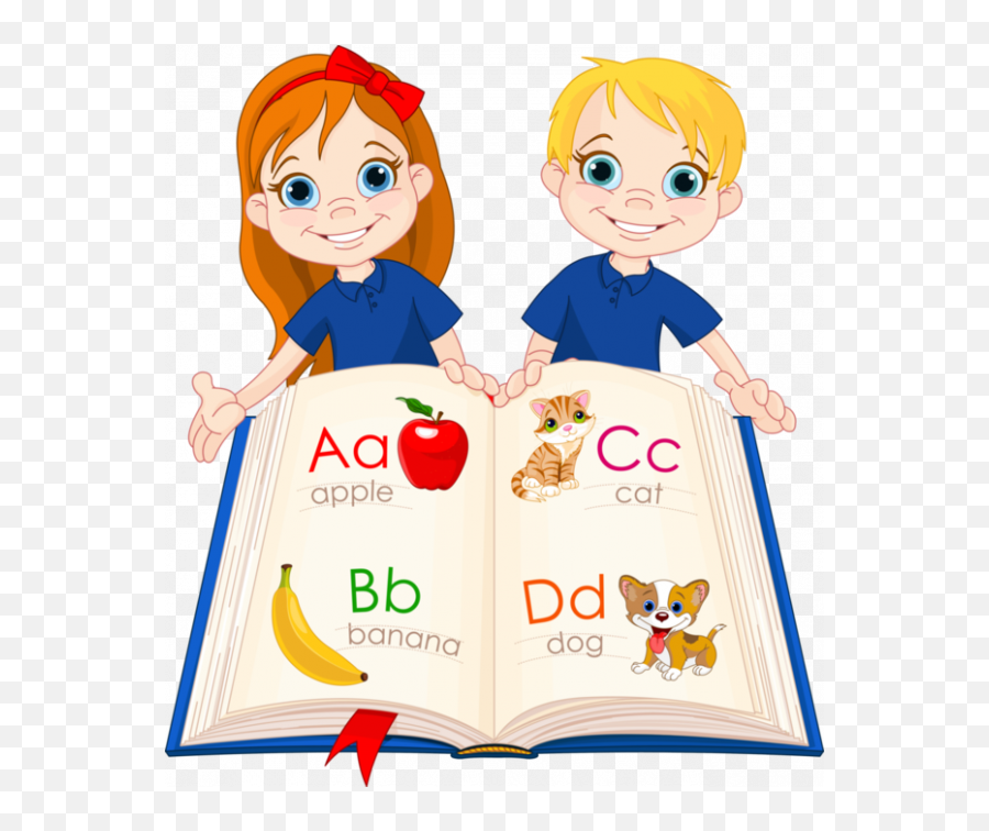 Alphabet Book Clipart Free Png Images Transparent U2013 - Kids Learning English Cartoon,Book Clipart Transparent