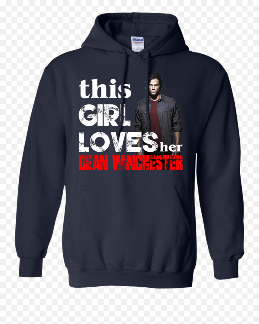 This Girl Loves Her Dean Winchester Shirt Hoodie Tank - Hoodie Png,Sam Winchester Png