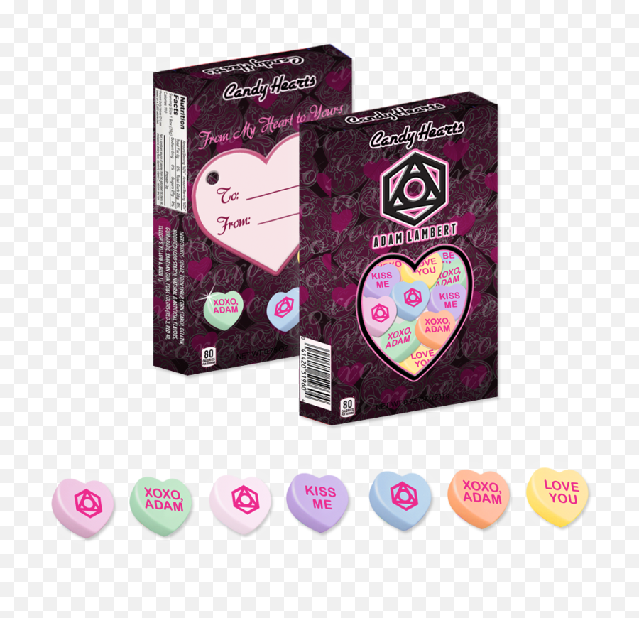 Download Adam Lambert Candy Hearts - Sweethearts Full Size Girly Png,Candy Hearts Png