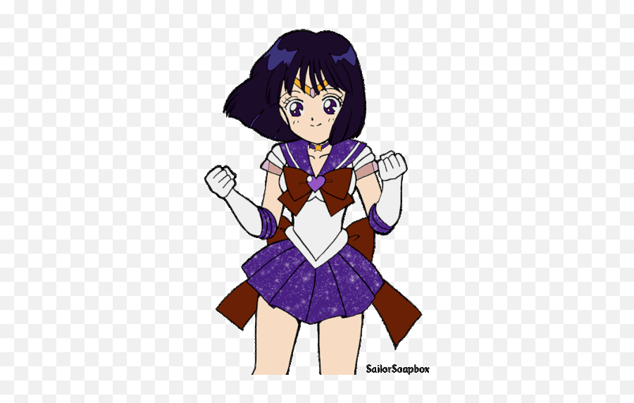 Sailor Saturn Gif - Sailor Saturn Discover U0026 Share Gifs Sailor Saturn Hair Color Png,Saturn Transparent