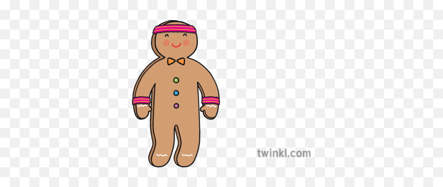 Gingerbread Man Bending Knees Traditional Tales Exercise - Happy Png,Gingerbread Man Transparent