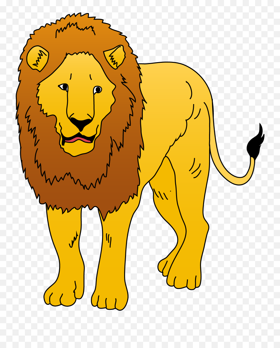 Library Of Lion Clipart Black And White - Wild Animal Clip Art Png,Lion  Transparent - free transparent png images 