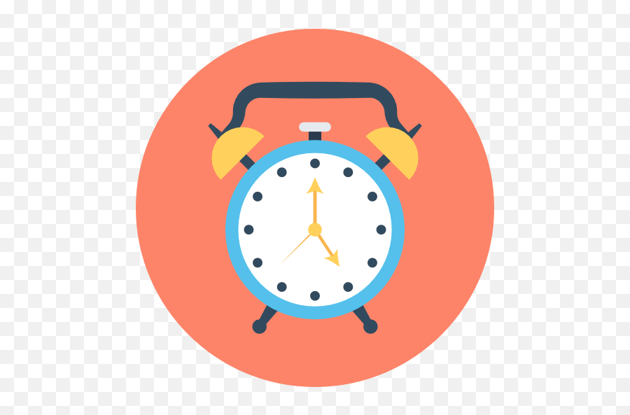 Alarm Clock - Alarm Clock Flat Icon Png,Clock Png Icon
