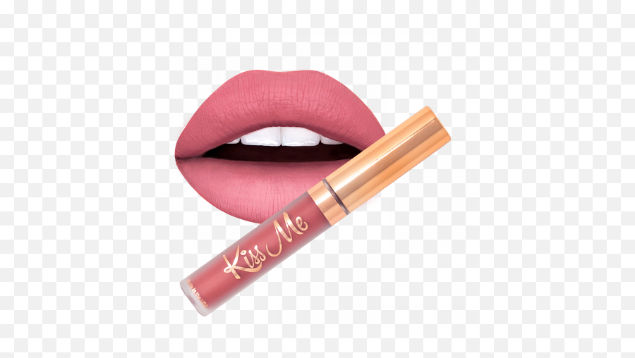 Kiss Me Liquid Lipstick - Kiss Me Lipstick Png,Wet N Wild Color Icon Blush Swatches