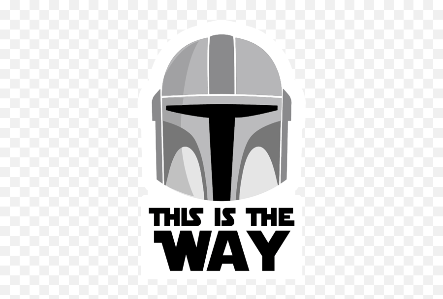 This Is The Way - Mandalorian Sticker Just Stickers Way Mandalorian Logo Png,Mandalorian Helmet Icon