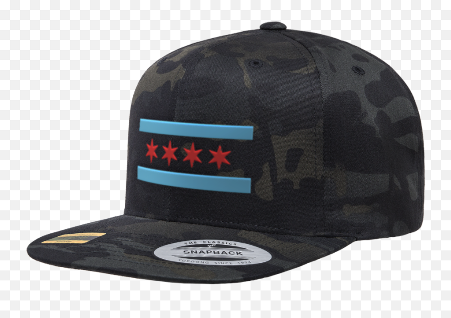Chicago Flag Snapback Camo Hat 6606mc - Baseball Cap Png,Chicago Flag Png