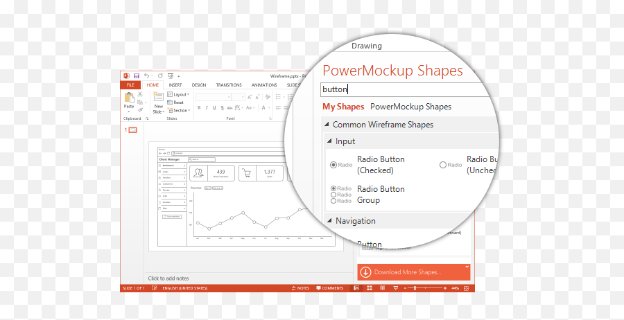 Powerpoint Wireframe And Prototyping Tool Powermockup - Vertical Png,Powerpoint Desktop Icon