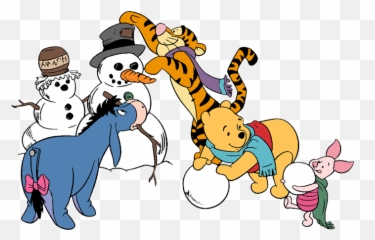 Eeyore - Winter Winnie The Pooh Png,Eeyore Transparent