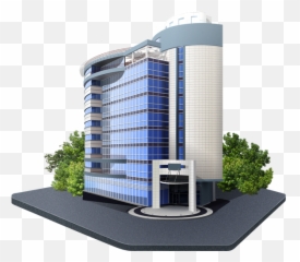Building Png No Background - 3d Building Png,Building Transparent Background