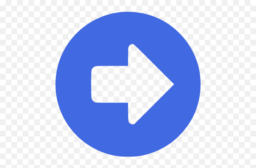 Royal Blue Right Circular Icon - Grey Right Arrow Icon Png,Blue Circle Arrow Icon