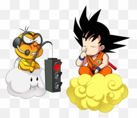 Parody Of Dragon Ball Z - Pokémon Son Goku and Lakitu Enfant Png