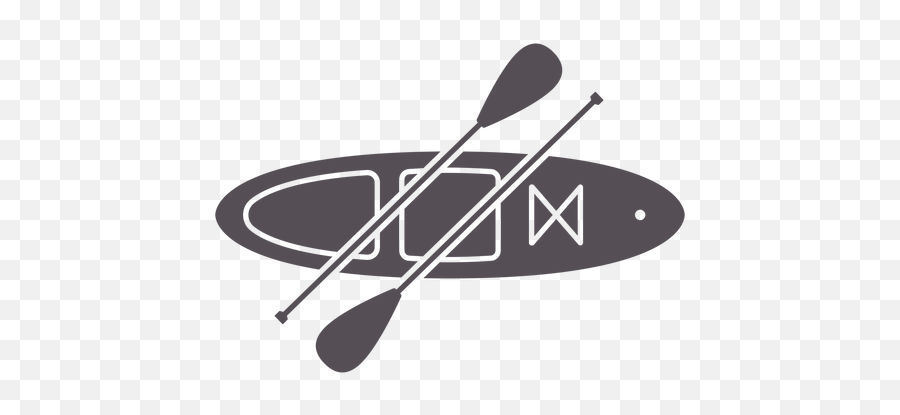 Paddleboard From Top With Two Paddles Cut Out Transparent - Canoeing Png,Oar Icon