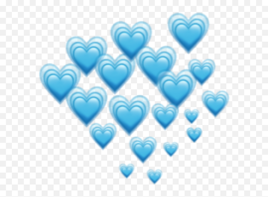 Download Blue Hearts Heart Emoji Emojis Freetoedit Remixit - Blue Heart Emojis Png,Hearts Emoji Png