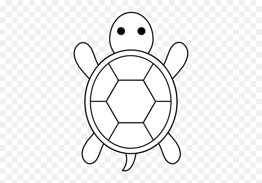 Turtle Clipart Black And White Png - Printable Easy Colouring Pages,Cute Turtle Png