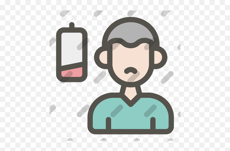 Tired Icon Iconbros - Dibujo Simple De Padre Png,Fatigue Icon