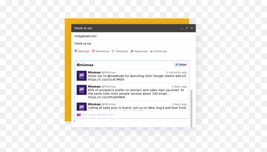 Embed Tweets Into Any Email - Mixmax Language Png,Twitter Message Icon