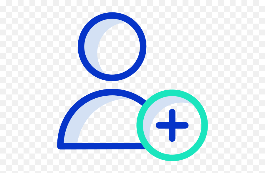 Add User - Free People Icons Png,Blue Add Icon