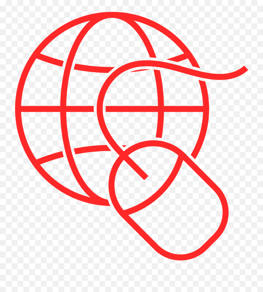 Red Internet Logo - Universal Symbol For The Internet Png,Internet Logos