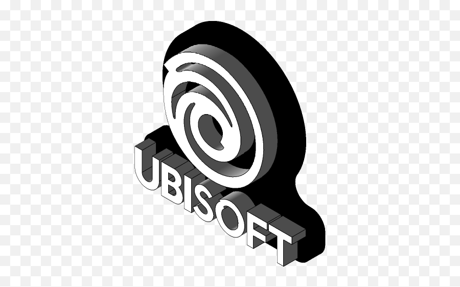 Ubisoft Keychain 3d Cad Model Library Grabcad - Model Ubisoft Logo 3d Png,Ubisoft Icon