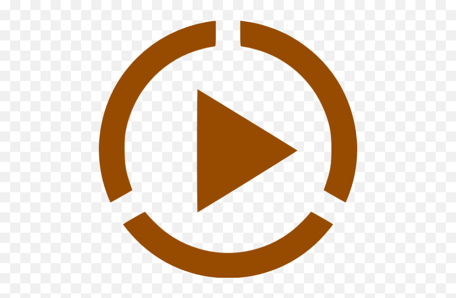 Brown Video Play 4 Icon - Free Brown Video Icons Png,Video Icon Free