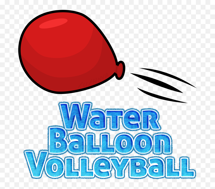 Water Balloon Volleyball Clipart Full Size Png Download - Water Balloon Volleyball Cartoon,Volleyball Clipart Png