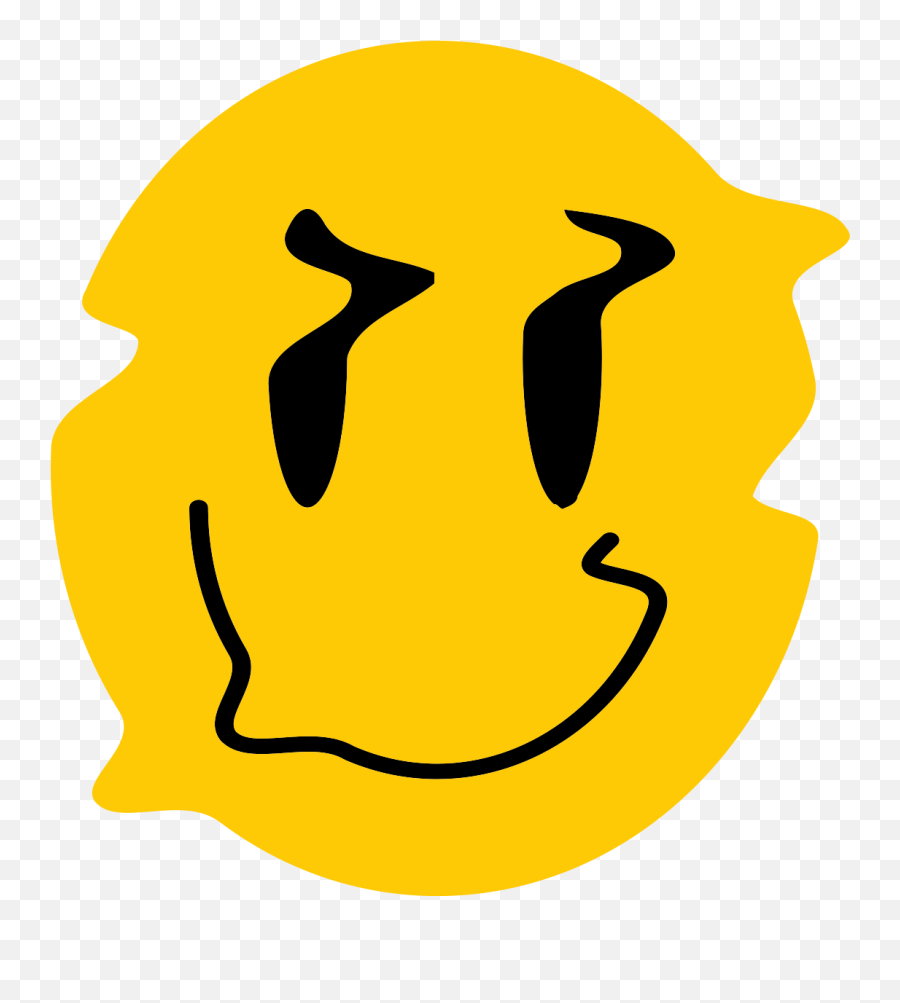 Yellow Distorted Smile Laptop Stickers Png 4chan Flat Icon