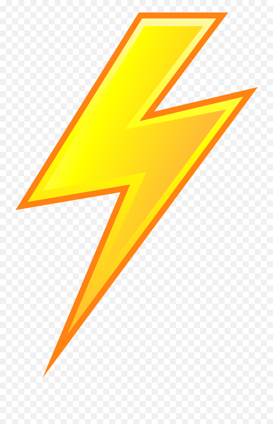 Yellow Lightning Bolt Png - Yellow Cartoon Lightning Bolt,Yellow Lightning Png