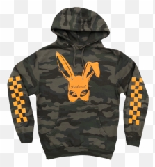 Bad Bunny Hoodie In Camo Png