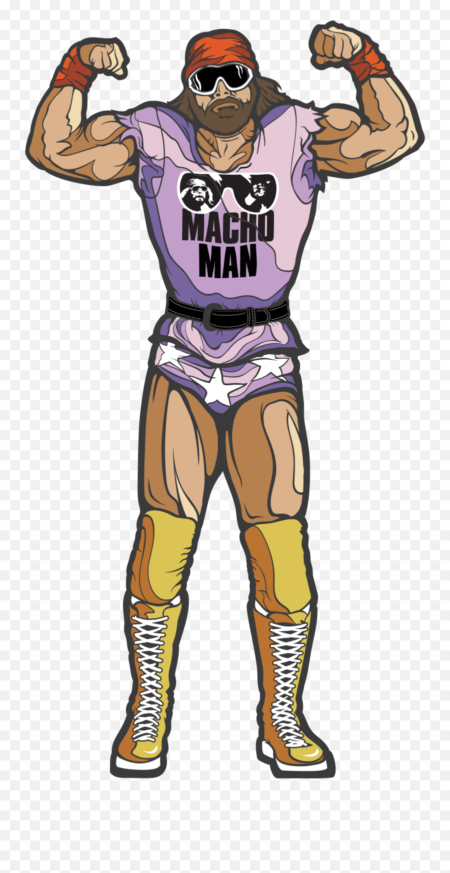 Download Macho Man Randy Savage - Macho Man Randy Savage Cartoon Png,Macho Man Png