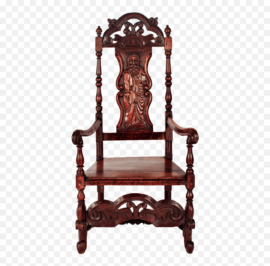 Download Medieval English Oak Throne - King Wood Chair Png,Throne Chair Png