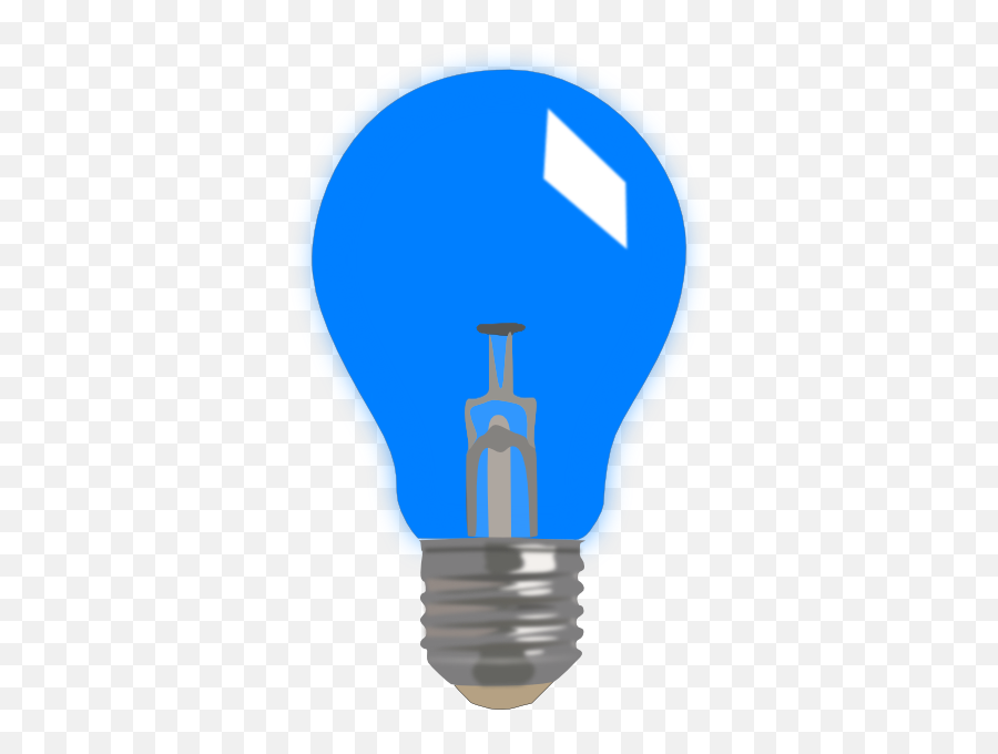 Library Of Vector Download Blue Light Png Files - Blue Light Bulb Transparent Background,Blue Light Png