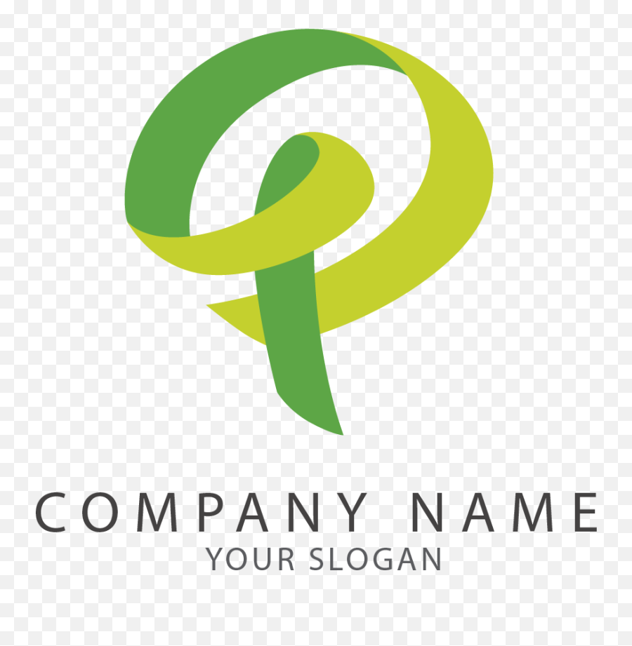 P Ribbon Logo Png
