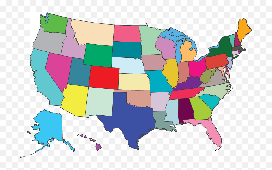 United States Judicial Websites - Dietitian State Licensure Cdr Png,United States Map Transparent