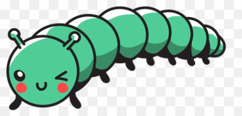 Cute Green Caterpillar Crawling - Transparent Png U0026 Svg Spicebush Swallowtail,Caterpillar Png