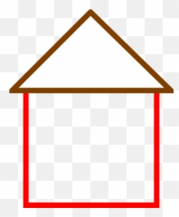Download Hd House Clipart Triangle - Outline Of The Art png