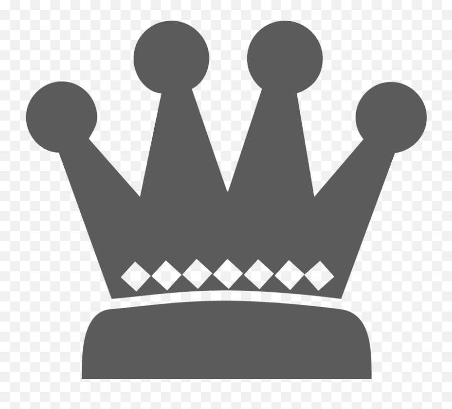 Crown Icon Png Image Transparent Background Gray Color - Silhouette Prince Crown Clipart,Youtube Symbol Transparent