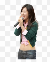 Young Girl Png - Kwon Yuri Girls Generation Asian Transprent Asian Girl Singing,Asian Girl Png