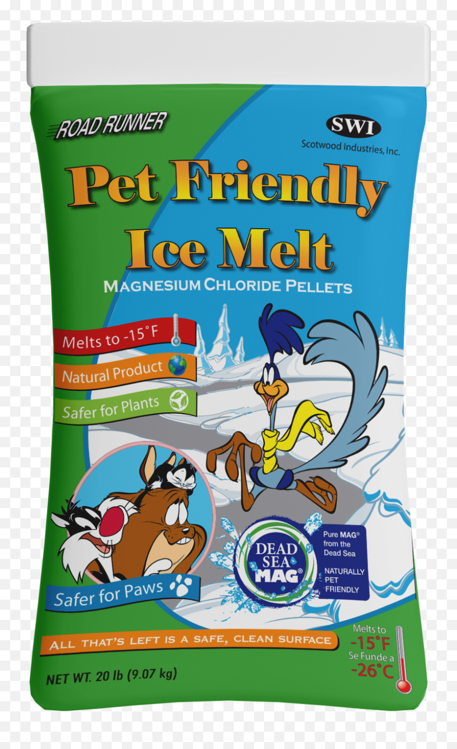 Road Runner Pet Friendly Ice Melt - Magnesium Chloride Ice Melt Png,Road Runner Png