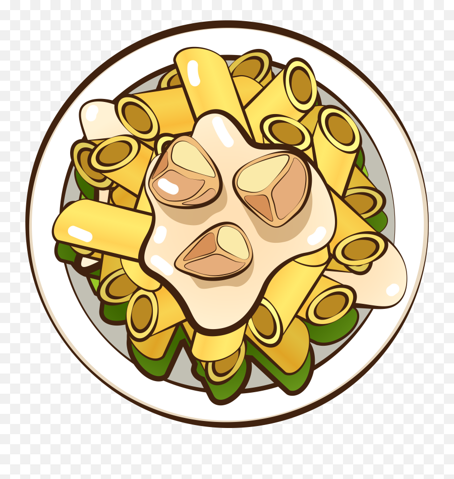 Macaroni Gourmet Food Hand Drawn Png And Vector Image - Gourmet Food Clipart,Cannoli Png